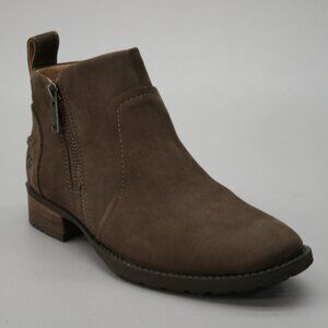 UGG Ladies 5.5 Aureo II Pinewood Brown Waterproof Side-zip Ankle Booties 1105865